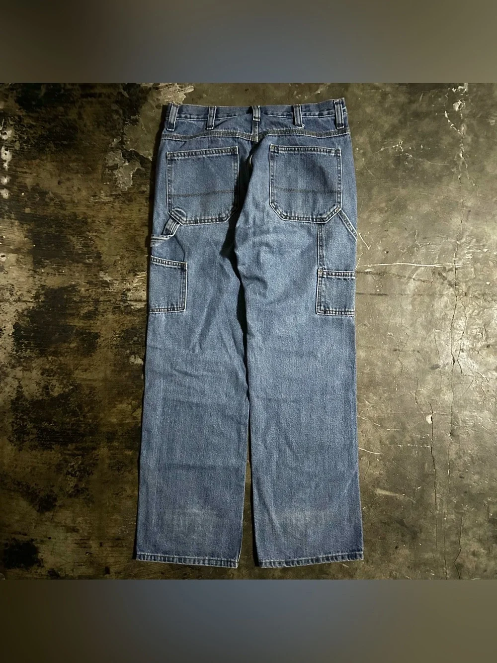 SIZE 30 Y2K 2000s Faded Glory Baggy Carpenter Jeans